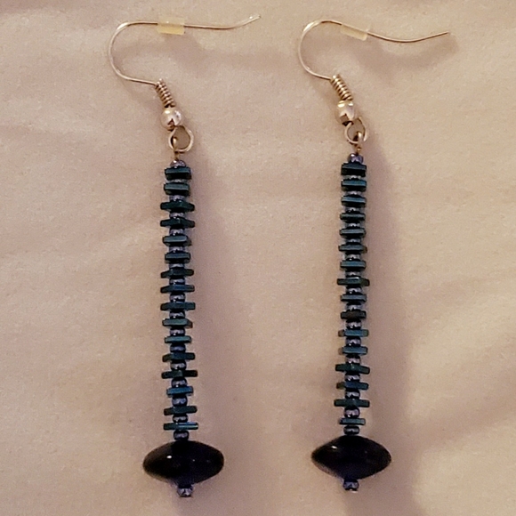 Blue Handmade Earrings - Picture 1 of 1
